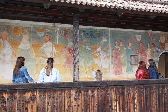 Castel Roncolo, affreschi. Foto Fondazione Castelli Bolzano