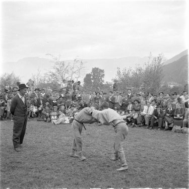 Ranggel, historisches Bild. Foto Südtiroler Landesmuseum für Volkskunde, Archiv Erika Groth-Schmachtenberger, AGS/005460