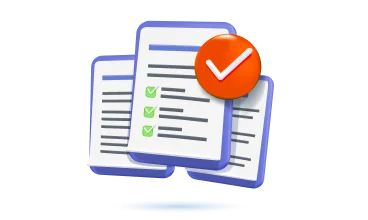 A close-up of a checklist