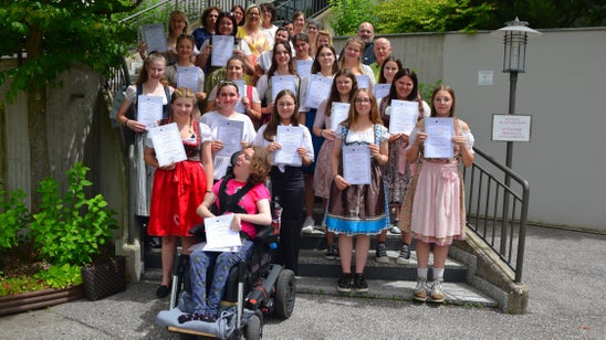 Diplomverleihung 3.Klasse. Foto: FS Tisens