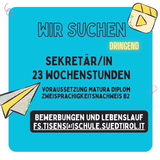 Sekretär/in dringend gesucht