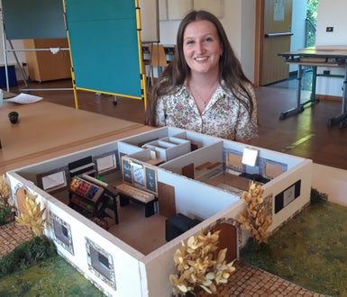 Hofladenmodell von Amèlie Foto: FS Tisens