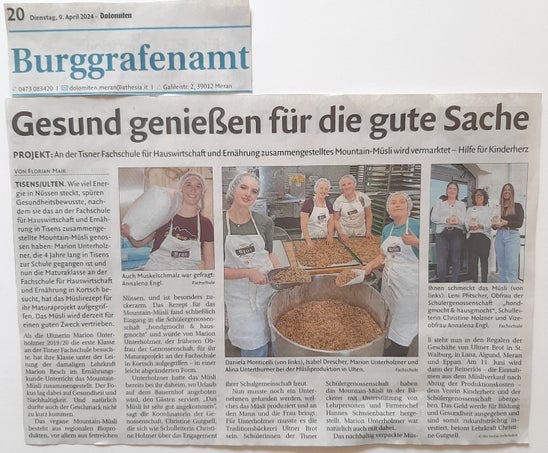 Mountain Müsli. Foto: FS Tisens