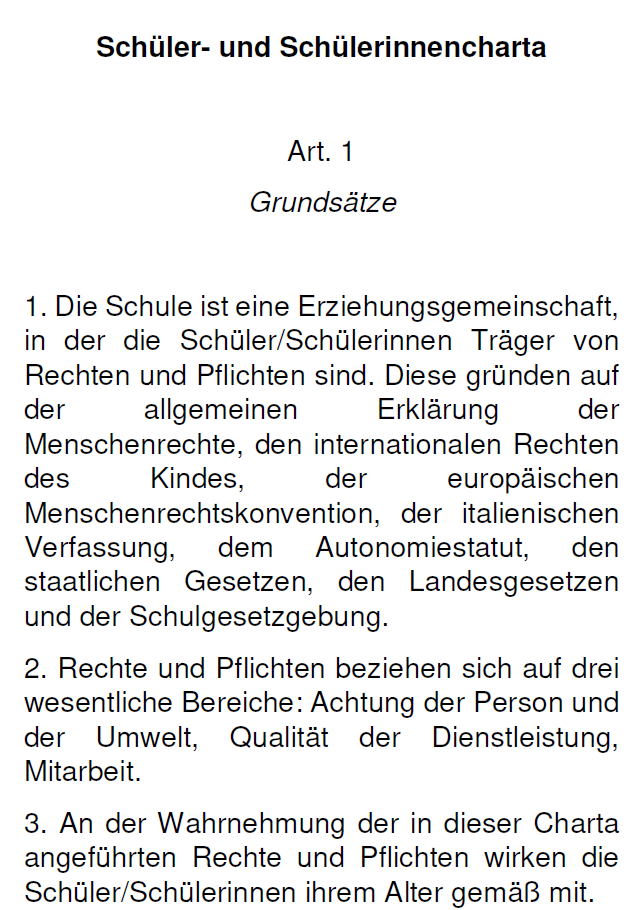 Schüler- und Schülerinnencharta 2026