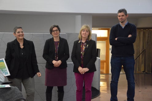 Preisverleihung Wettbewerb politische Bildung 2. Klasse. Foto: FS Tisens