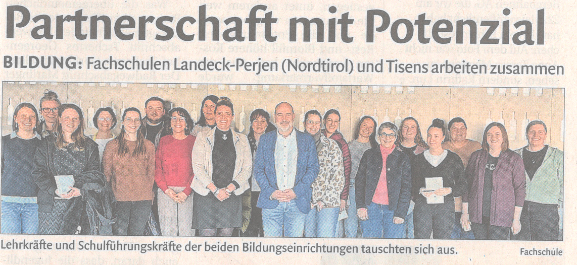 Partnerschafft mit Potenzial, Foto FS Tisens