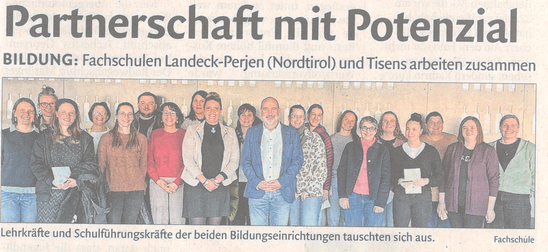 Partnerschafft mit Potenzial, Foto FS Tisens