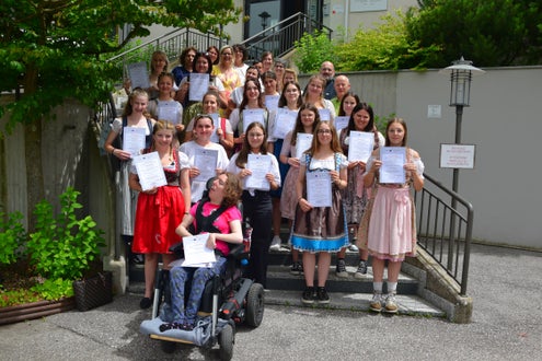 Diplomverleihung 3.Klasse. Foto: FS Tisens