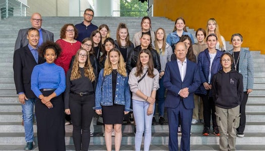 2. Klasse in Berlin bei Olaf Scholz