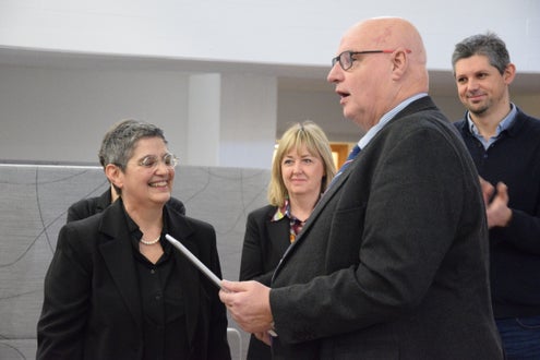 Preisverleihung Wettbewerb politische Bildung 2. Klasse. Foto: FS Tisens