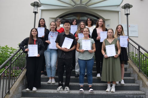 Diplomverleihung 4.Klasse. Foto: FS Tisens