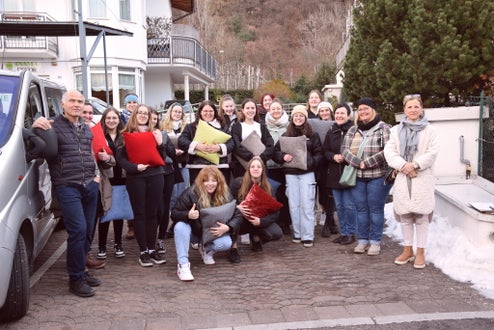 Betriebsbesichtigung Inama Dekor. Foto: FS Tisens