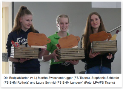 Gesamttiroler Hauswirtschafts-Award 2023. Foto: FS Tisens