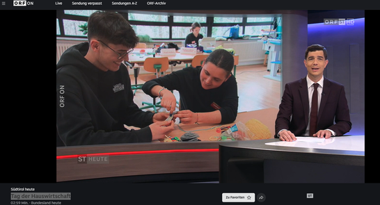 Beitrag von Südtirol Heute zum Tag der Hauswirtschaft. Screenshot: FS Tisens