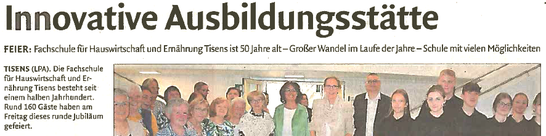 Innovative Ausbildungsstätte. Foto: LPA / FS Tisens