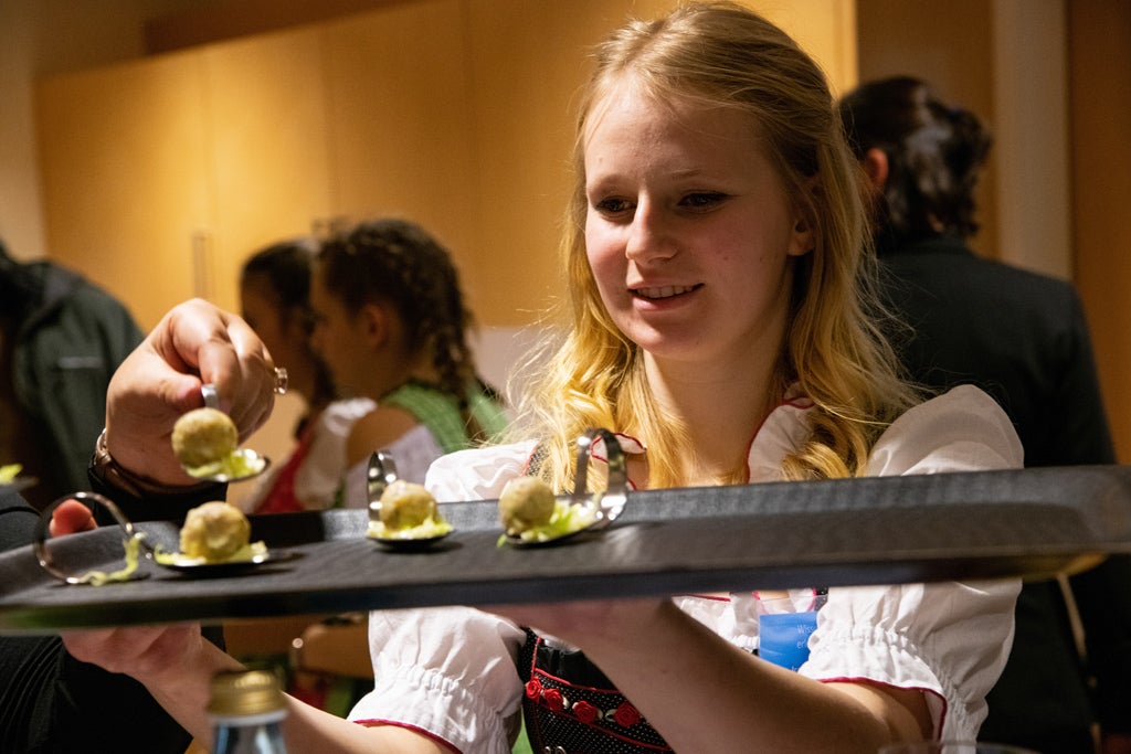 2020. Tagung des Raiffeisenverbandes Südtirols an der Fachschule Tisens: Irene Mair, 3. Klasse.