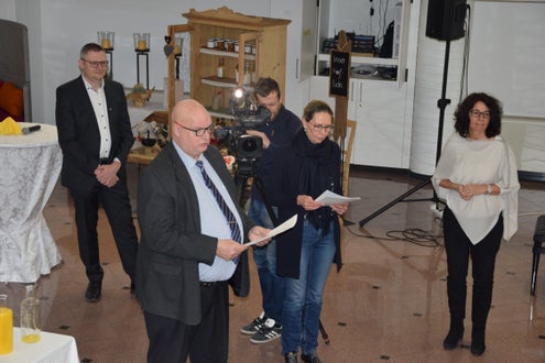 Preisverleihung Wettbewerb politische Bildung 2. Klasse. Foto: FS Tisens