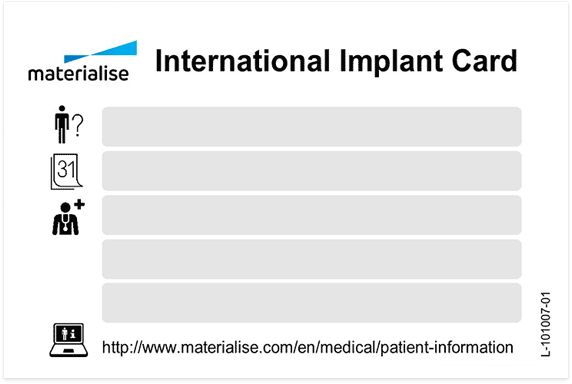 Patient Information for Personalized 3D-Printed Implants