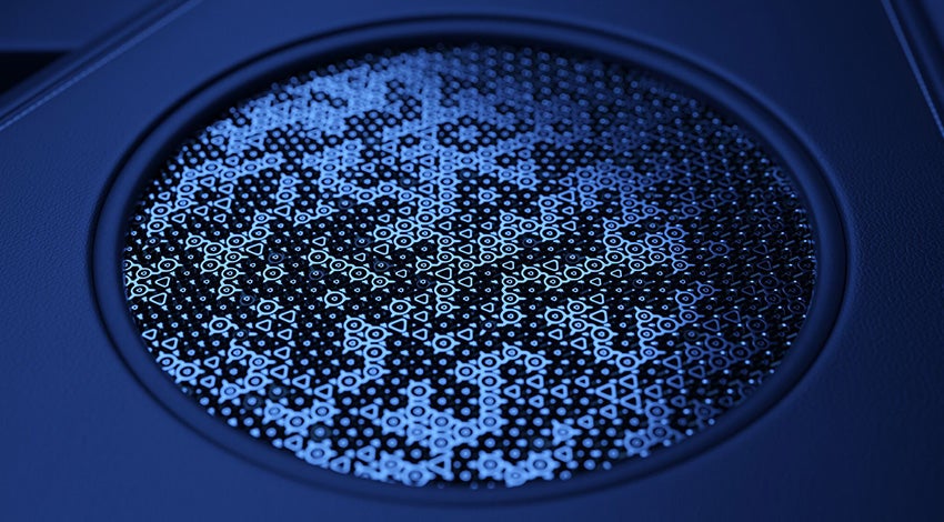 3D-printed car speaker grill