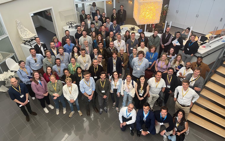 Group photo of the attendees at the 3D Printing in Hospitals Forum 2023