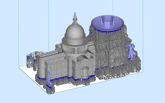 Chuẩn bị support và bàn in trên phần mềm Materialise Magics