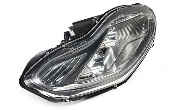 Prototipo de faro para un coche Aston Martin