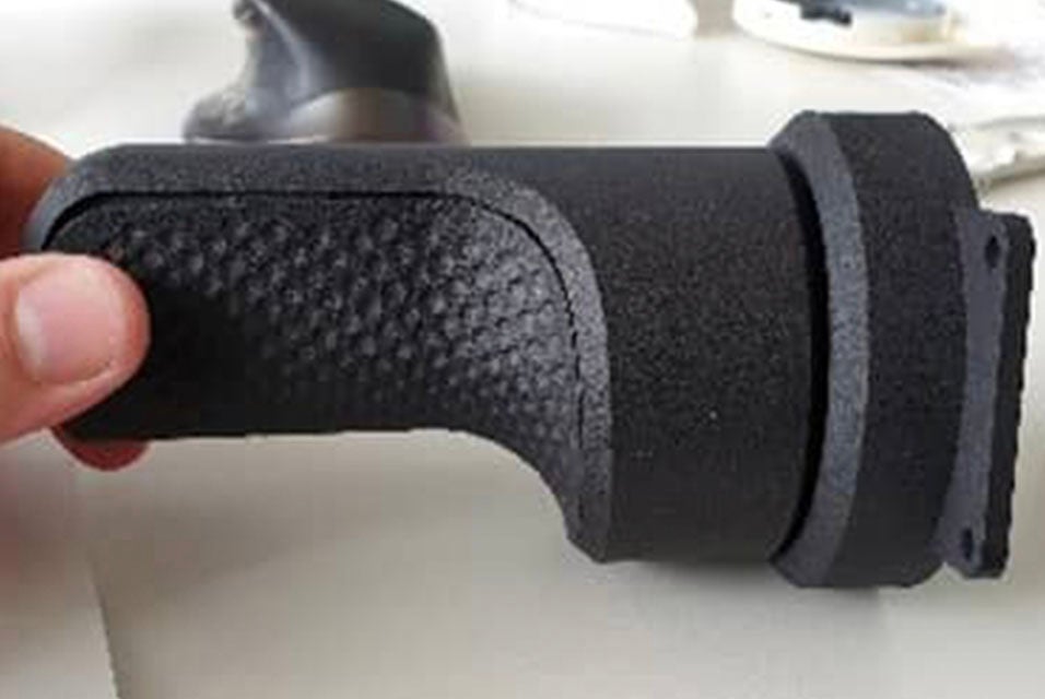 Close-up of ARI&#x27;s 3D-printed power connection