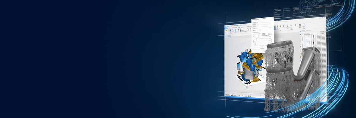 Giao diện phần mềm Materialise Magics chuẩn bị dữ liệu in