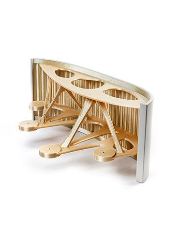 Interior of a 3D-printed spacer part for Airbus