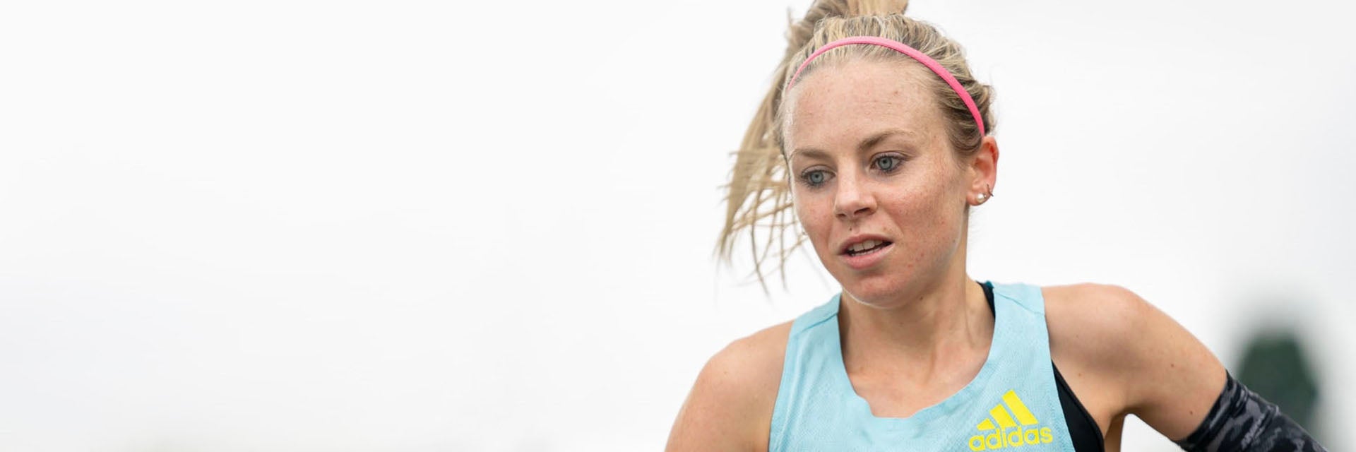 British marathon champion Charlotte Purdue running outside