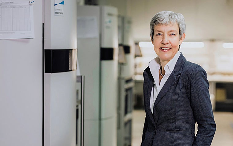 Vice President Brigette De Vet in the Materialise Medical Facilities in Leuven, Belgium