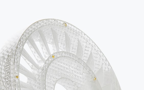 Close-up view of a circular part cast from patterns created using the Tetrashell technology in TuskXC2700T