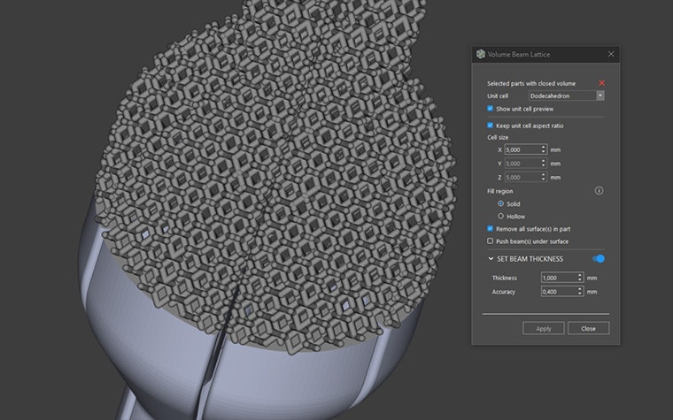 Lattice Module for Materialise Magics