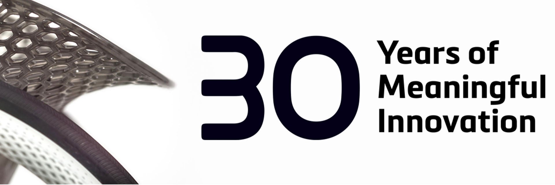 Materialise 30 years of meaningful innovation logo