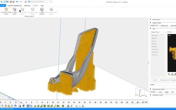 Materialise e-Stage for Metal | Magics Support Generation Module