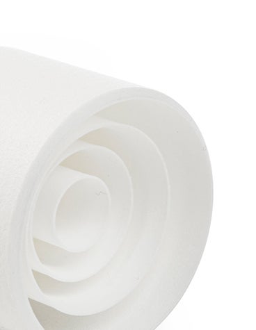 View of the inside of a 3D-printed food nozzle lying on its side