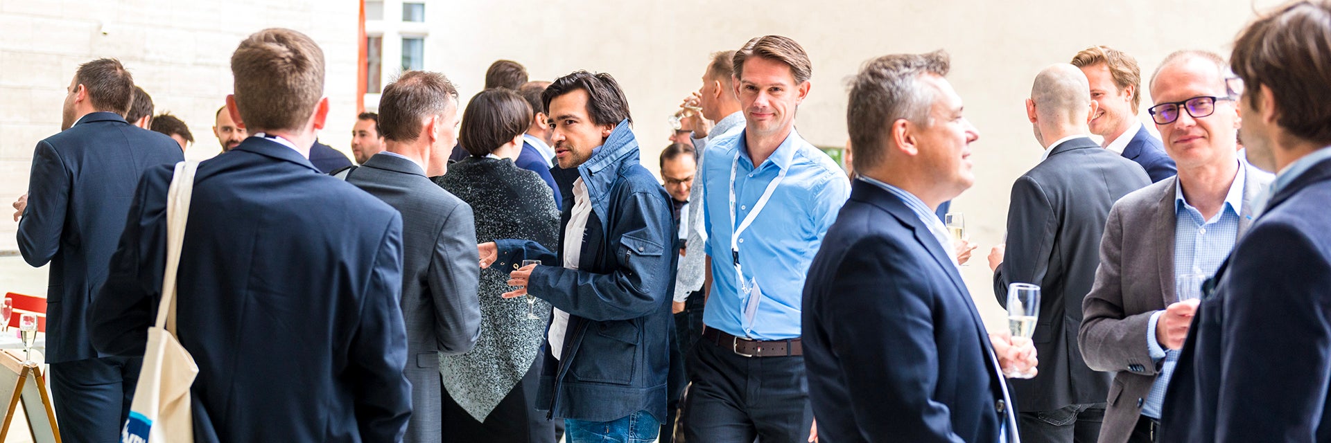 Attendees socializing at the 3D printing in medicine lecture