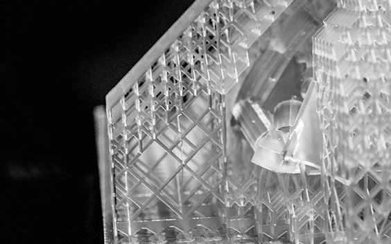 A resin model with holes to improve material drainage