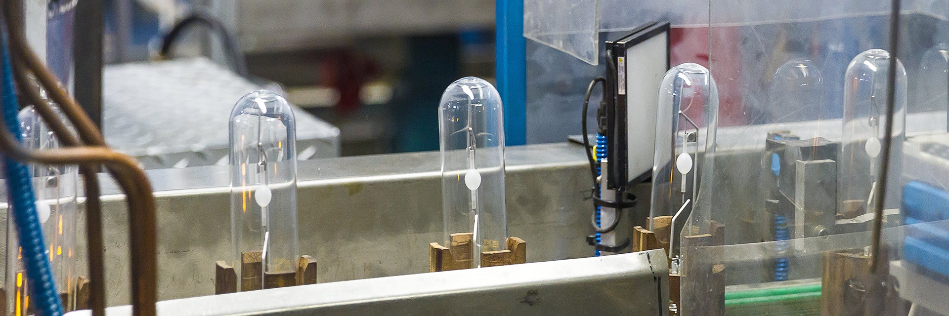 Signify's lightbulbs in a production line