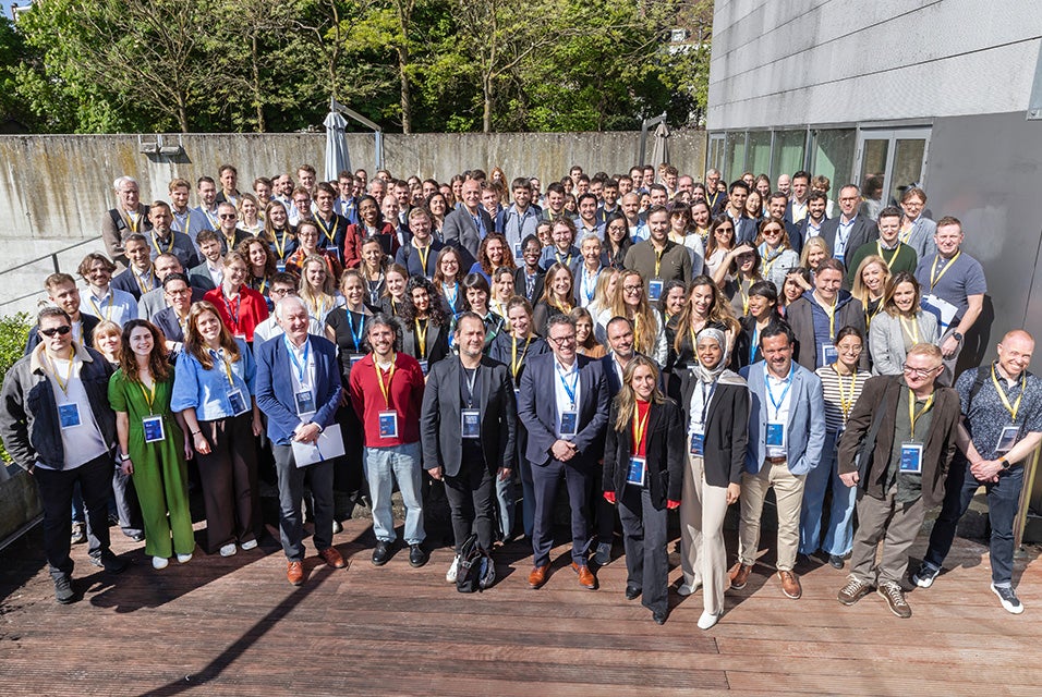 Group photo of attendees outside of the 3D Planning and Printing in Hospitals Forum 2026.