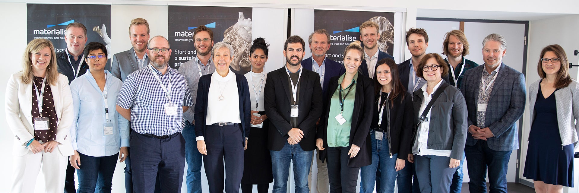 Group of 3d printing in hospital SIG members at the first meeting.