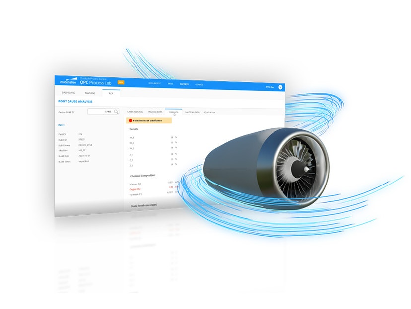 Process Control Software Ui Materialise Quality & Process Control | AI and Layer Analysis Software