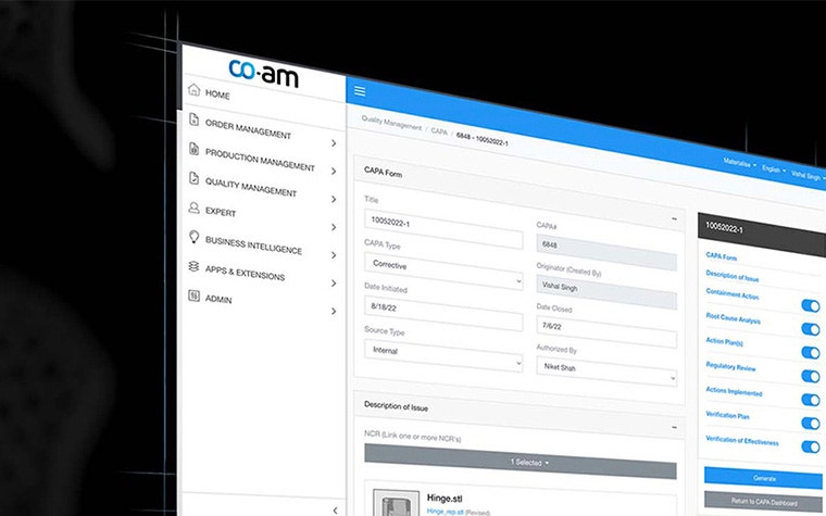 Am Software CO-AM Refines Project Management & Comms at Carpenter Additive