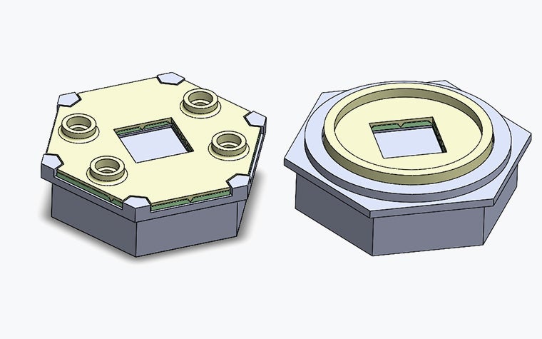 CAD designs of the new module for MMI's 3D-printed surgical training board.