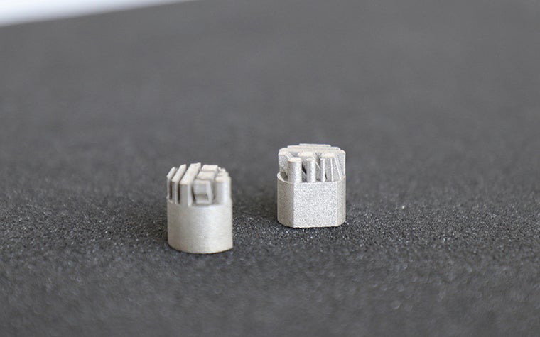 Two 3D-printed samples