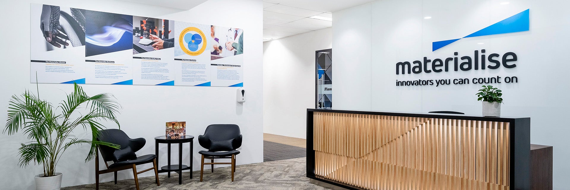 The reception of the Materialise Malaysia office