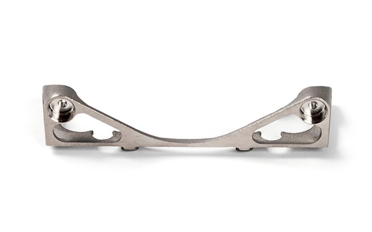 A titanium 3d printed bracket by Bradford Space