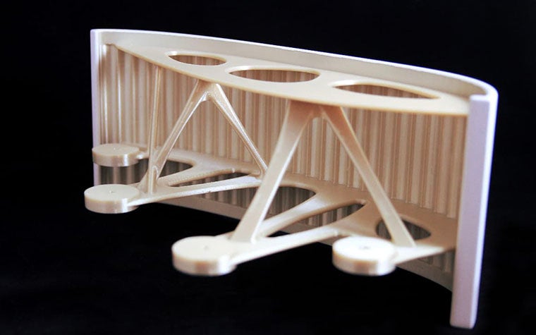 Side view of an Airbus spacer component