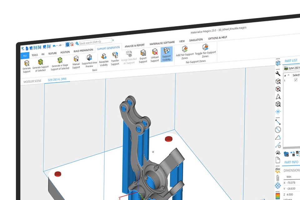 Materialise Magics | 3D Printing Data and Build Preparation Software