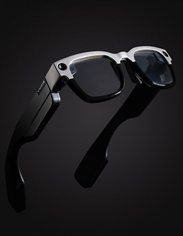 Vuzix Shield, eine intelligente Unternehmensbrille mit einem 3D-gedruckten Titansteg.